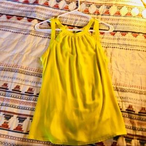 Express Yellow Dress Tank Top